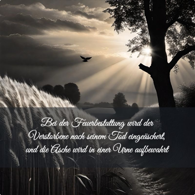  Die Feuerbestattung gewinnt zunehmend an Beliebtheit