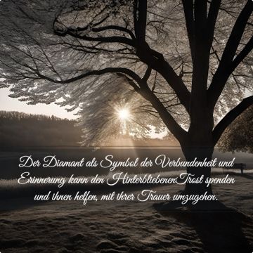 angemessene Diamantbestattung